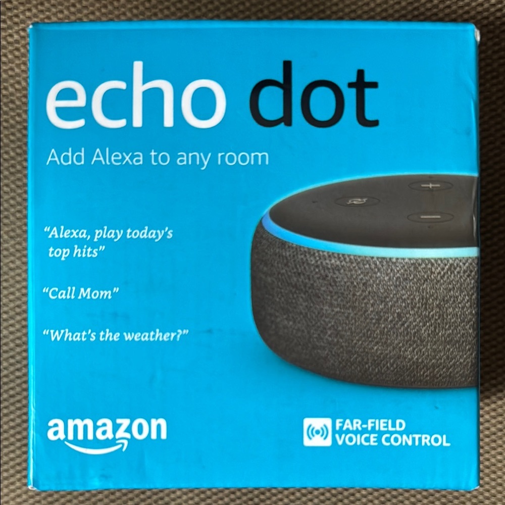 Amazon Echo Dot Smart Speaker - black and grey